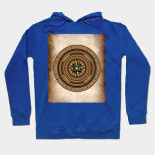 Old Retro Compass Signpost Viking Hoodie